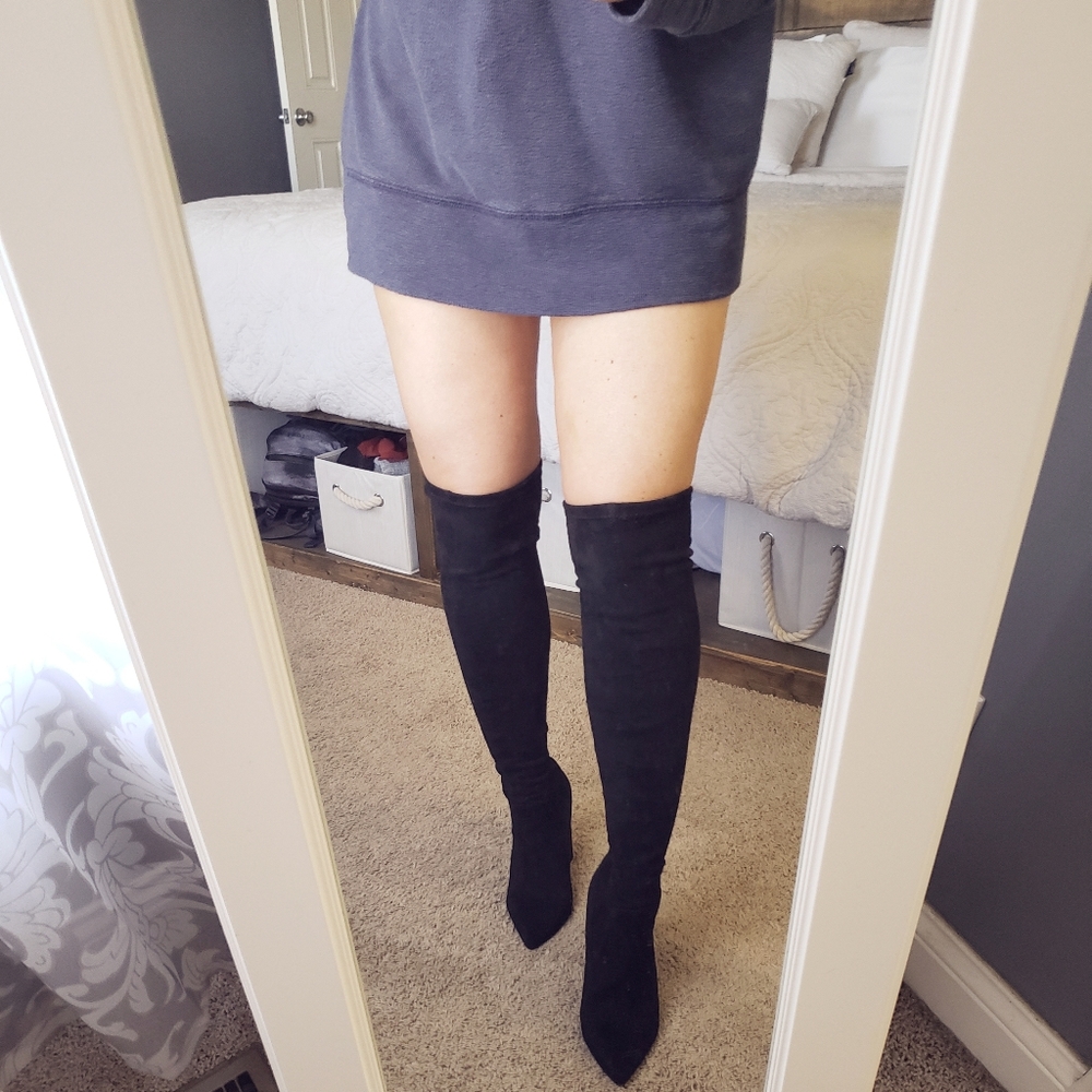 Steve Madden Gorgeena Over The Knees black boots